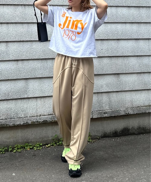 mi via loca パンツ 「2WAY！」センターシーム 切り替え ストレッチ