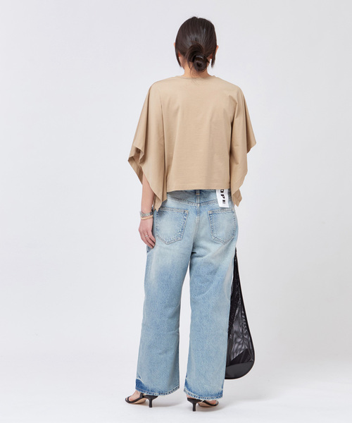 apstudio コンパクトTシャツ　ベージュ コンパクトTシャツ（Tシャツ／カットソー）｜AP STUDIO