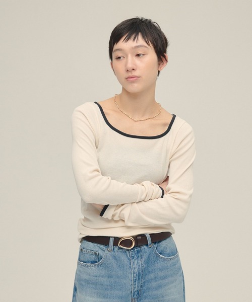tシャツ 「eL」Color Trim Tee LS/291492 レディース | ブランド登録なし | 07