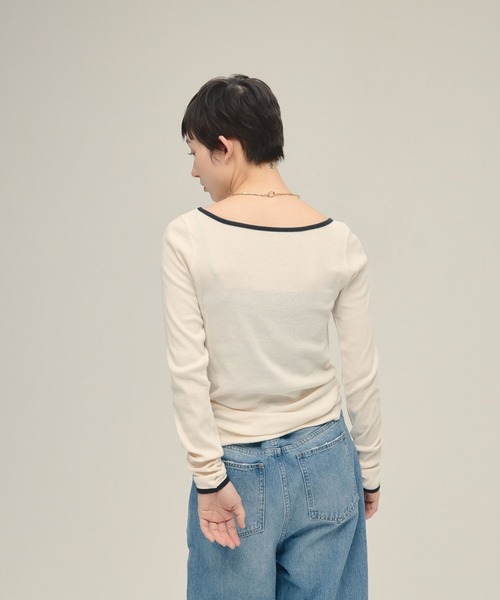 tシャツ 「eL」Color Trim Tee LS/291492 レディース | ブランド登録なし | 09