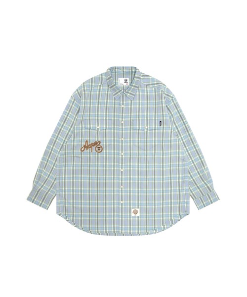 ブラウス シャツ AAPE LONG SLEEVE SHIRT レディース