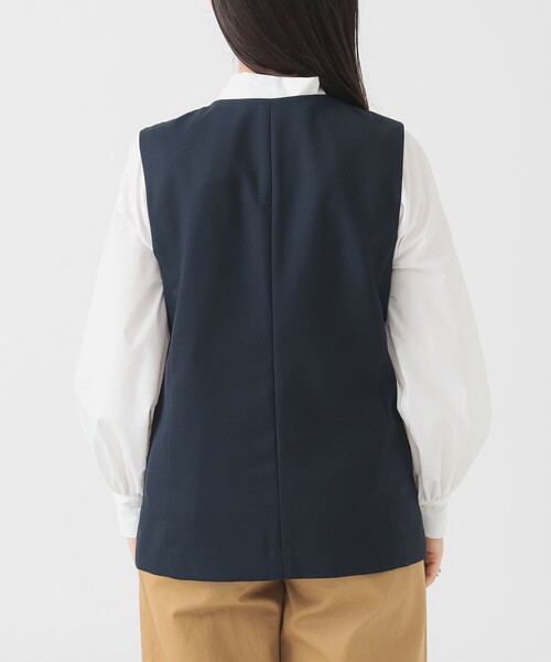 B：MING by BEAMS ベスト ジレ ノーカラージレ（S〜M