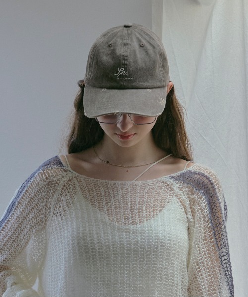 LYN Infinite ロゴ キャップ 帽子 Mark Gonzales キャップ 帽子 フラワー 刺繍 ローキャップ / LOW