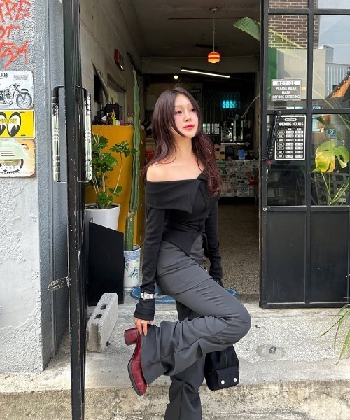 【MISEKI SEOUL】Draped shirt skirt pants SET / 追跡付 セール】Draped shirt skirt pants SET（その他パンツ）｜Miseki