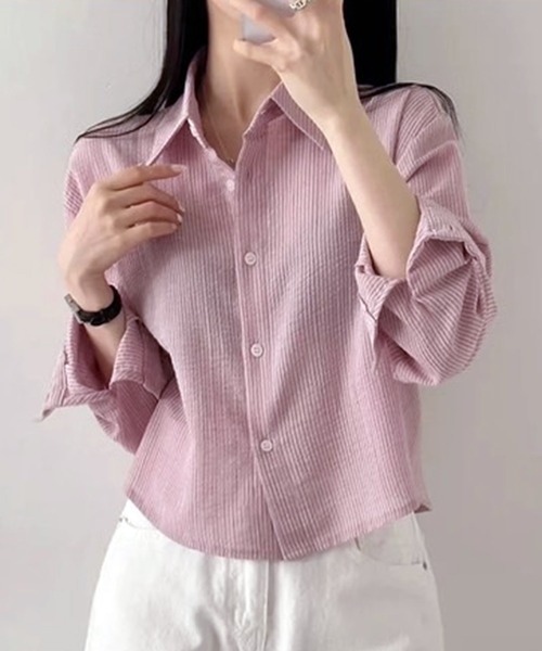 WESTSEA（ウエストシー） ブラウス シャツ ややシアー感 × やや