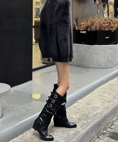 MEMECLE ブーツ 「 / メメクル 」2way ヴィンテージ バックル