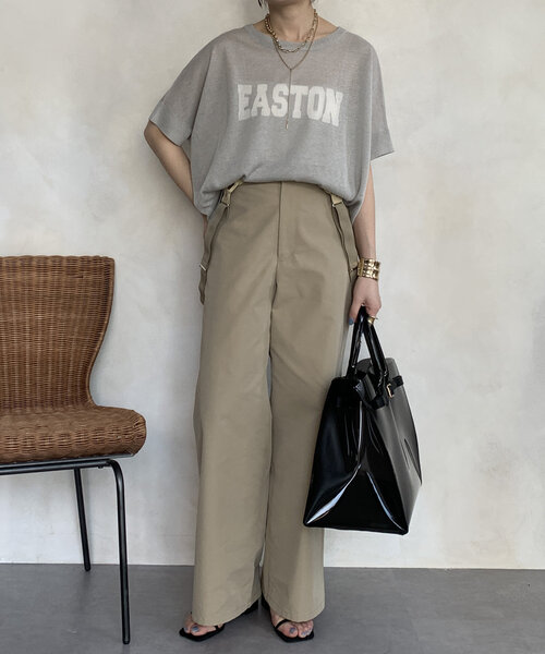 DouDou ニット セーター 前後2WAYシアーインターシャEASTON