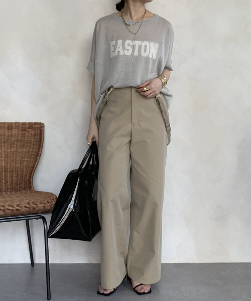 DouDou ニット セーター 前後2WAYシアーインターシャEASTON