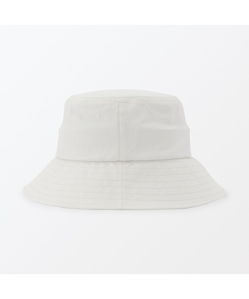 無印良品2点／風を通す 通気性 バケットハット 黒 56.5〜59cm 無印良品 帽子 ハット 風を通す ちいさくまとまる バケット