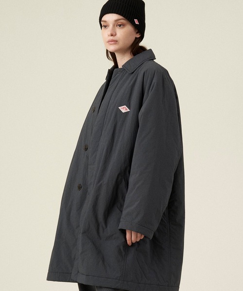 Danton（ダントン） ステンカラーコート M チャコール レディース