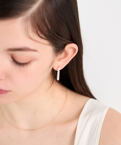 ete パール　フープピアス パール フープピアス（ピアス（両耳用））｜ete（エテ）の