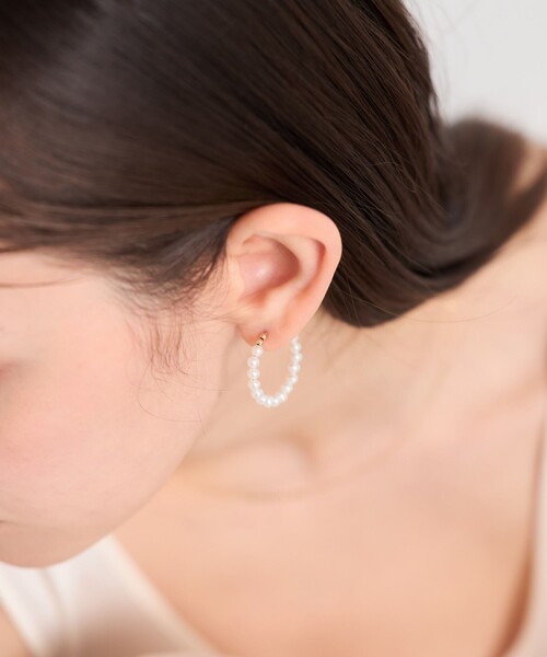 ete パール　フープピアス パール フープピアス（ピアス（両耳用））｜ete（エテ）の