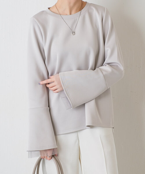 「GALLARDAGALANTE」 長袖シャツ FREE グレイッシュベージュ レディース COLLAGE GALLARDAGALANTE 「COLLAGE GALLARDAGALANTE」 長袖