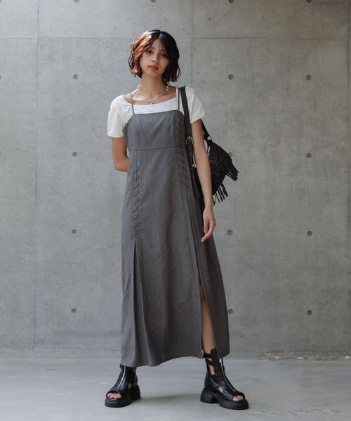 ぷぷーさんページ【即日】 PAGEBOY ワンピース レースアップワンピース : ZOZOTOWN Yahoo
