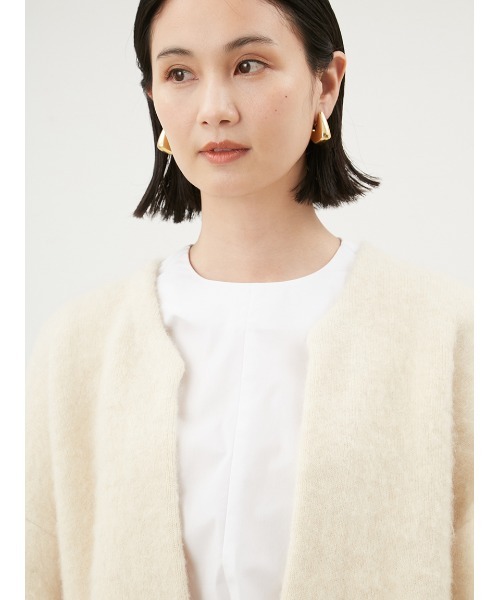 「Mila Owen」 ニットカーディガン FREE グレー レディース_画像5