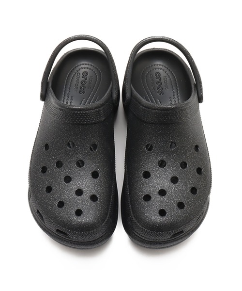 crocs Bae Glitter グリッター Clog Black 国内発送 crocs サンダル Bae Glitter Clog / クロックス ベイ グリッター