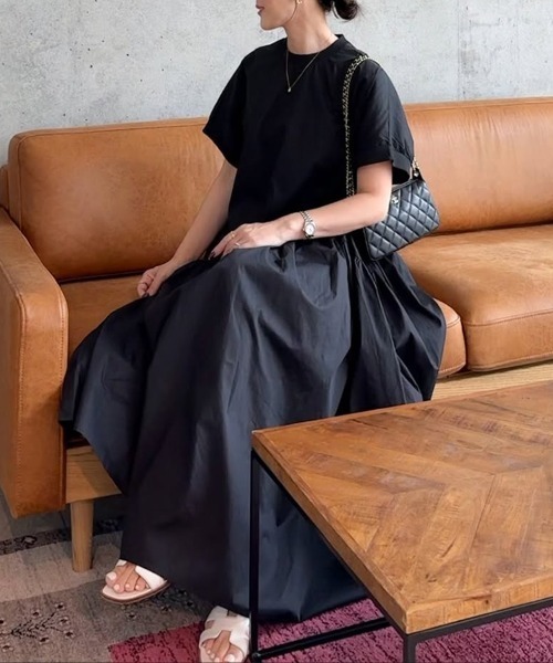 ワンピース Aラインシンプルロングワンピース : ZOZOTOWN Yahoo
