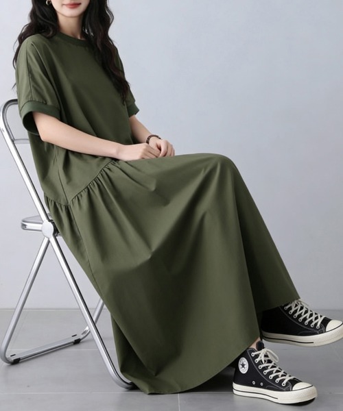ワンピース Aラインシンプルロングワンピース : ZOZOTOWN Yahoo!店