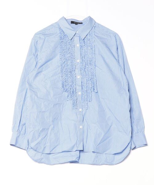 「UNTITLED」 長袖シャツ 02 ブルー レディース