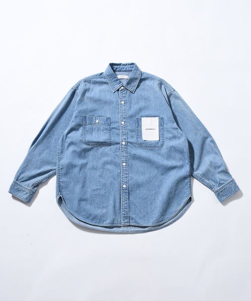 ★新品★ジョンブル★デニムシャツ★カッコ可愛い★ Johnbull（ジョンブル） ブラウス シャツ デニムオーバーシャツ