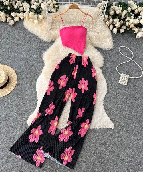 花柄ハイウエストフィットネスパンツ 71iKiBiPTbL._UY1000_.jpg