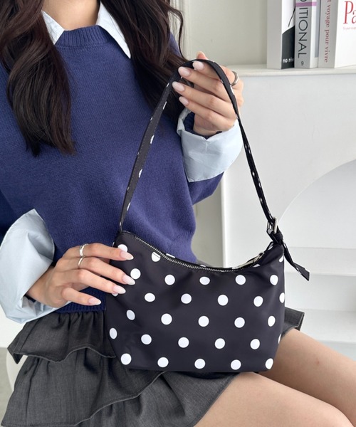 ハンドバッグ ドット柄水玉ミニショルダーバッグ : ZOZOTOWN Yahoo!店