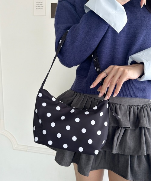 ハンドバッグ ドット柄水玉ミニショルダーバッグ : ZOZOTOWN Yahoo!店