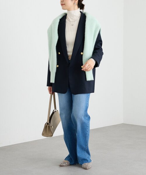 リヴドロワ　ピーチツイルピークドラペルジャケット レディース RIVE DROITE（リヴドロワ） ジャケット テーラードジャケット 「軽い着