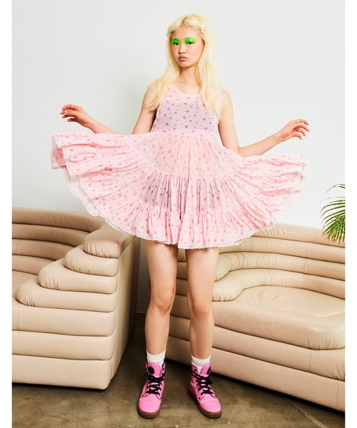 tulle mini dress チュールワンピース　バルーン　タグ付き tulle mini dress チュールワンピース バルーン タグ付き