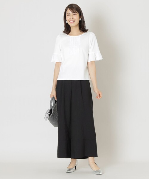 「TO BE CHIC」 半袖カットソー 42 ブラック レディース_画像2
