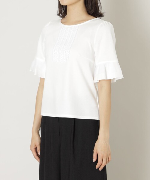 「TO BE CHIC」 半袖カットソー 42 ブラック レディース_画像7