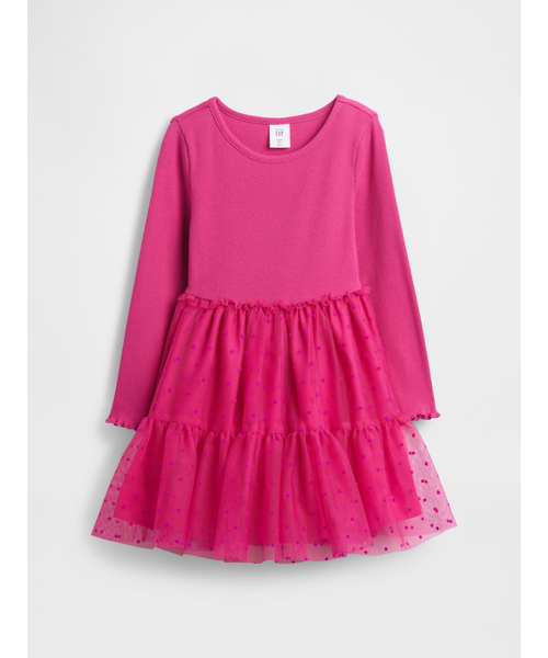 GAP（ギャップ） ワンピース ミックスメディア チュールワンピース 