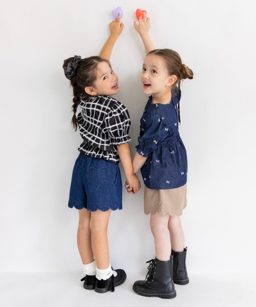 branshes（ブランシェス） パンツ 「マシュマロ」裾スカラップショート