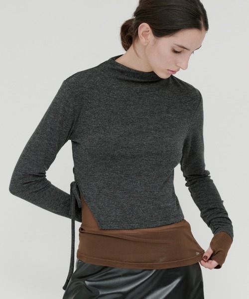 kiehtova tシャツ 「kiehtova」SMOOTH SIDE SLIT TOPS/スムース サイド