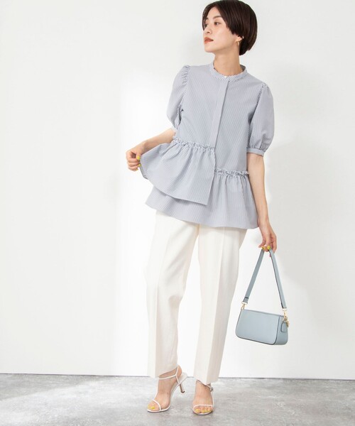 「NOLLEY'S Sophi」 半袖ブラウス 38 ブルー系その他3 レディース_画像4