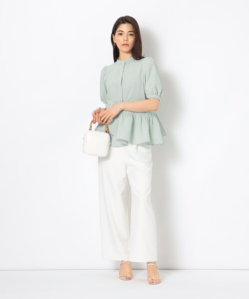 「NOLLEY'S Sophi」 半袖ブラウス 38 ブルー系その他3 レディース_画像9