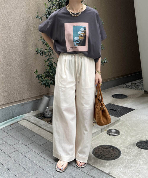 DouDou（ドゥドゥ） イージーパンツ 36 アイボリー レディース