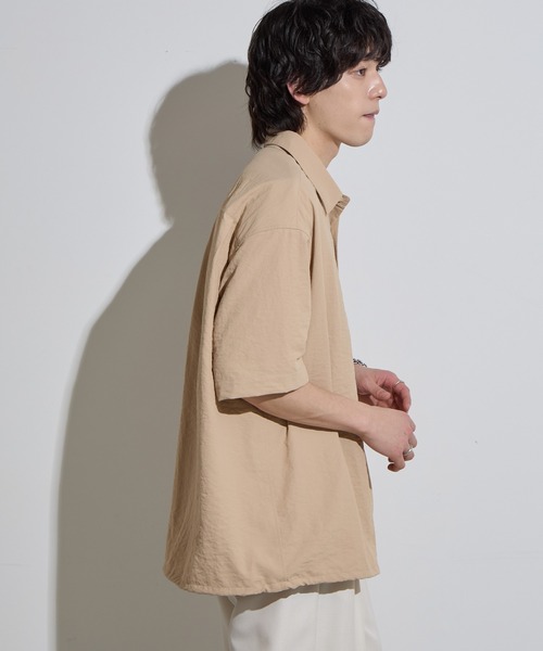 「SLICK」 半袖シャツ 3 ベージュ メンズ_画像2