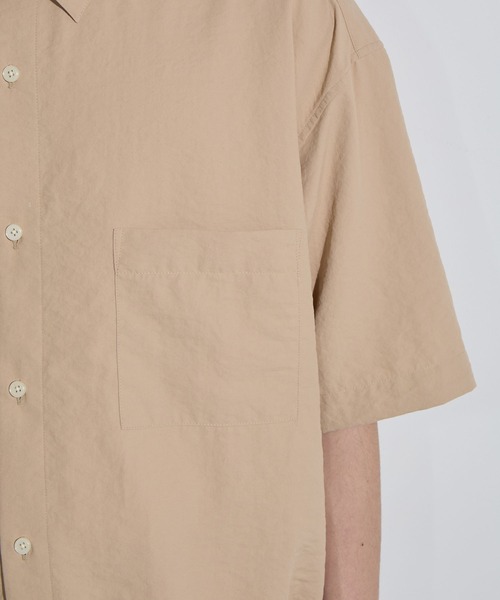 「SLICK」 半袖シャツ 3 ベージュ メンズ_画像8