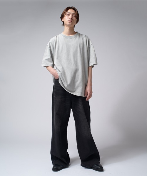「Lui's」 半袖Tシャツ FREE ライトグレー メンズ_画像3