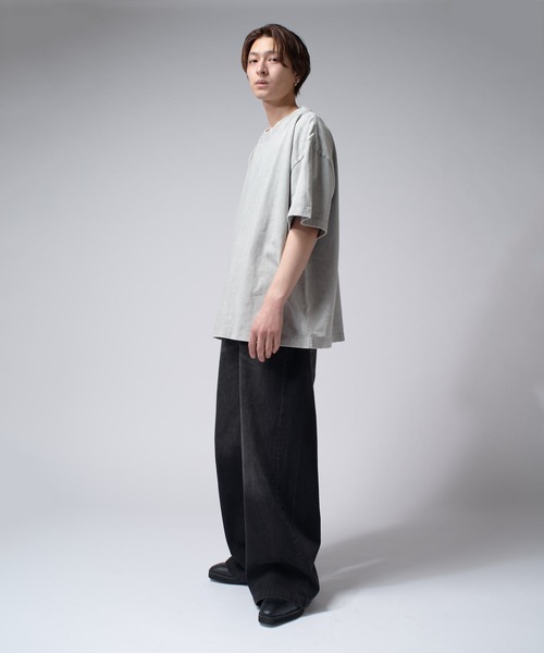 「Lui's」 半袖Tシャツ FREE ライトグレー メンズ_画像4