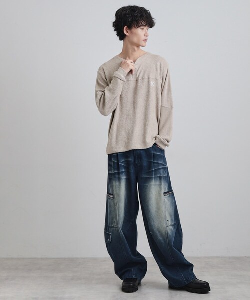 tk.TAKEO KIKUCHI（ティーケータケオキクチ） tシャツ モールヘンリー 