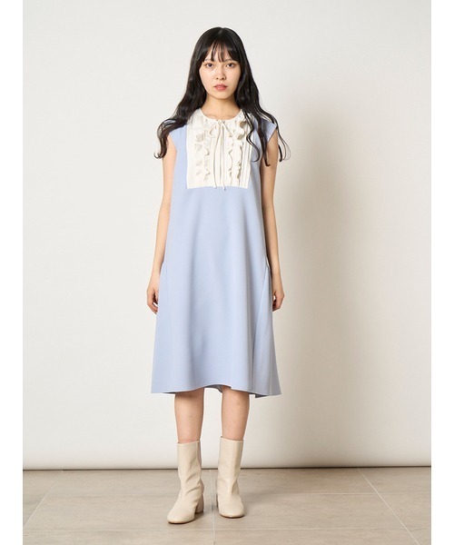 「FURFUR」 ノースリーブワンピース FREE ホワイト レディース_画像2