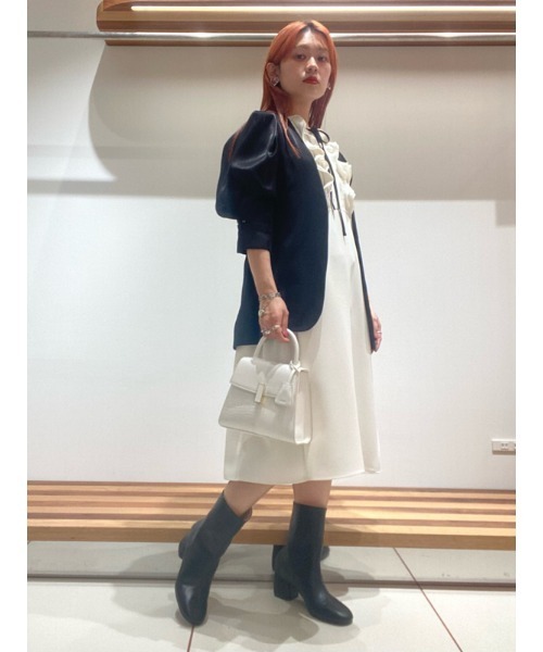 「FURFUR」 ノースリーブワンピース FREE ホワイト レディース_画像4