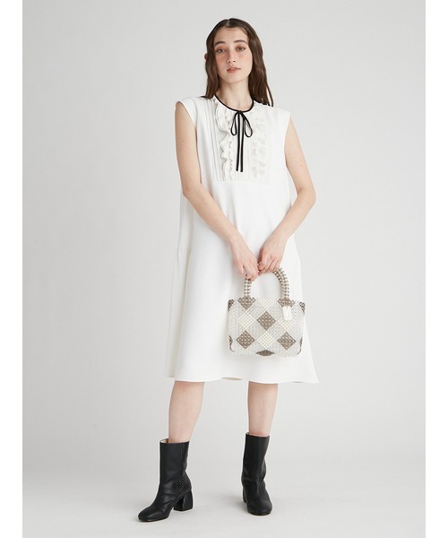 「FURFUR」 ノースリーブワンピース FREE ホワイト レディース_画像7