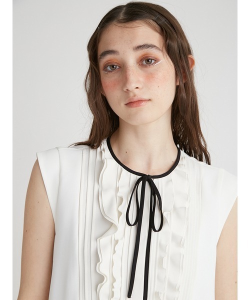 「FURFUR」 ノースリーブワンピース FREE ホワイト レディース_画像10