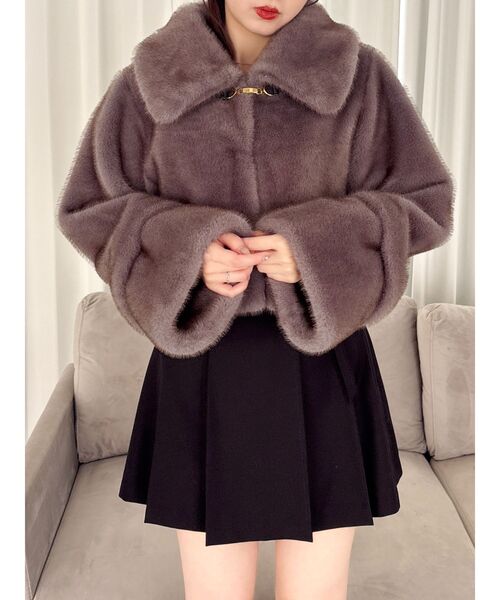 dazzlin（ダズリン） コート アウター ビットショートミンクライク