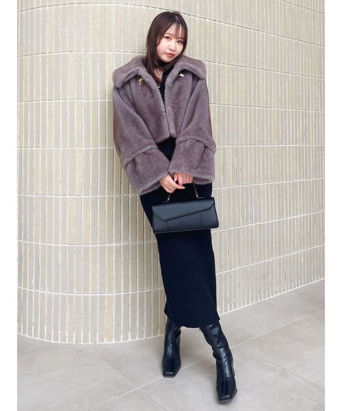 dazzlin（ダズリン） コート アウター ビットショートミンクライク