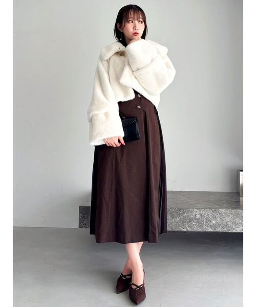 dazzlin（ダズリン） コート アウター ビットショートミンクライク