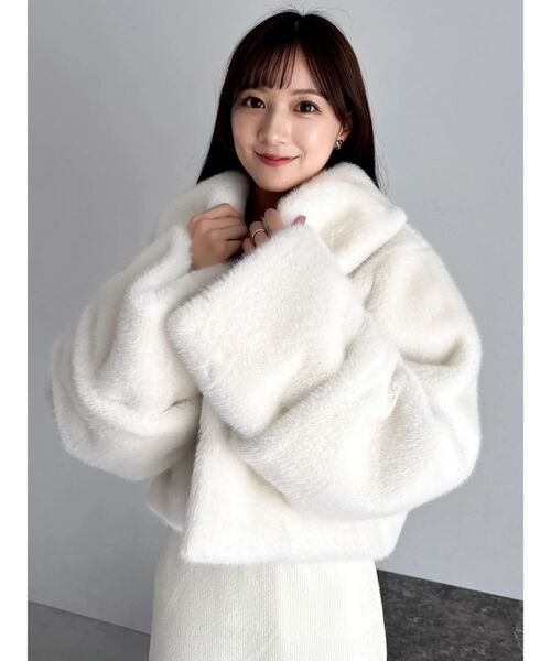 dazzlin（ダズリン） コート アウター ビットショートミンクライク